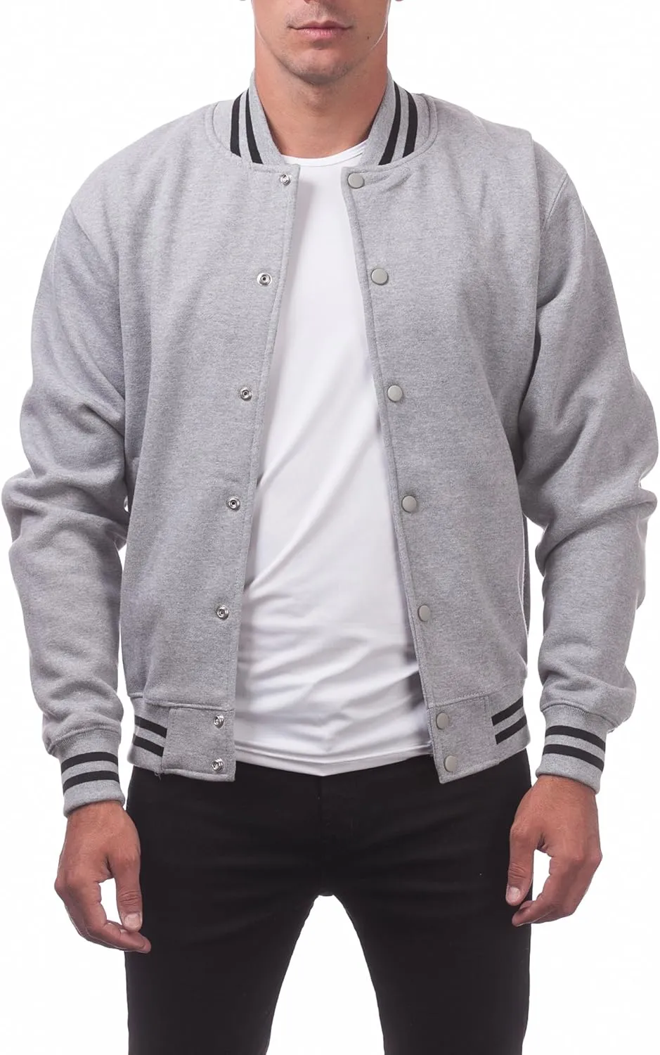 Pro Club Men's Varsity Fleece Baseball Jacket