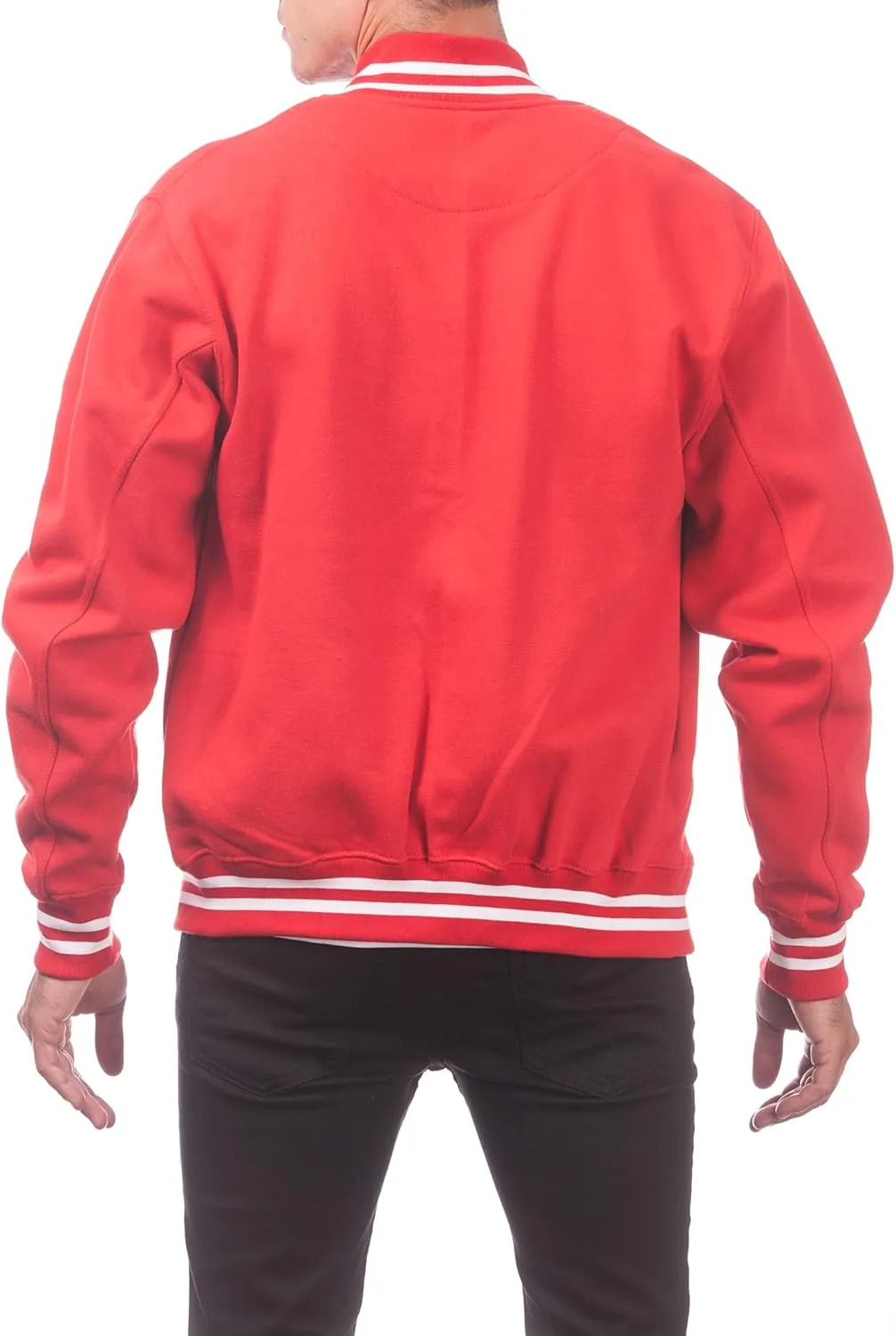 Pro Club Men's Varsity Fleece Baseball Jacket