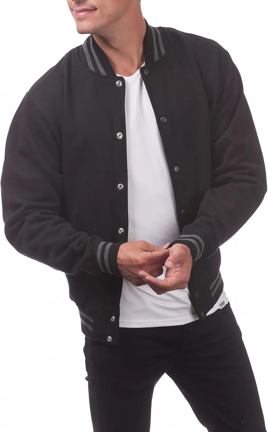 Pro Club Men's Varsity Fleece Baseball Jacket