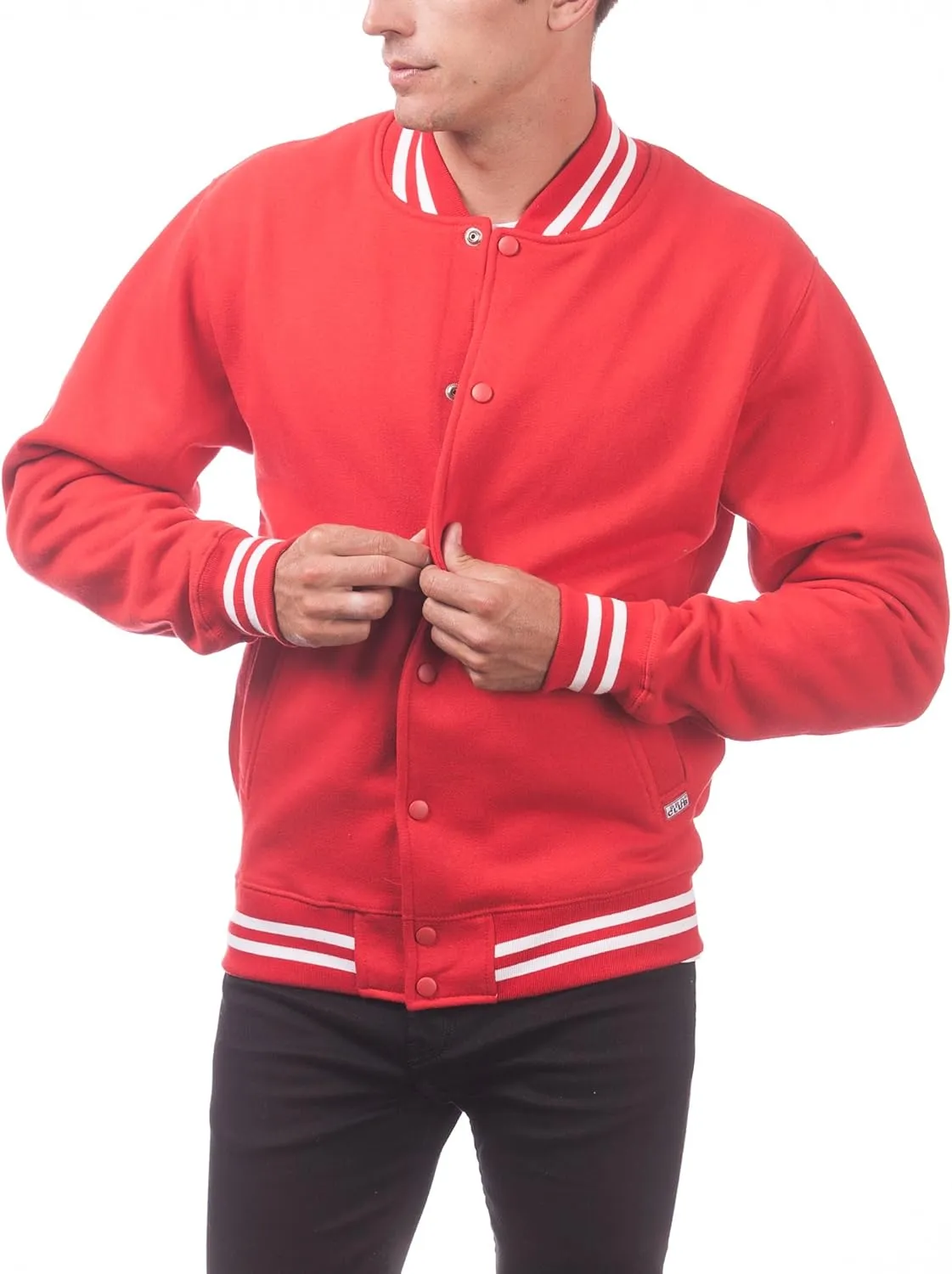 Pro Club Men's Varsity Fleece Baseball Jacket