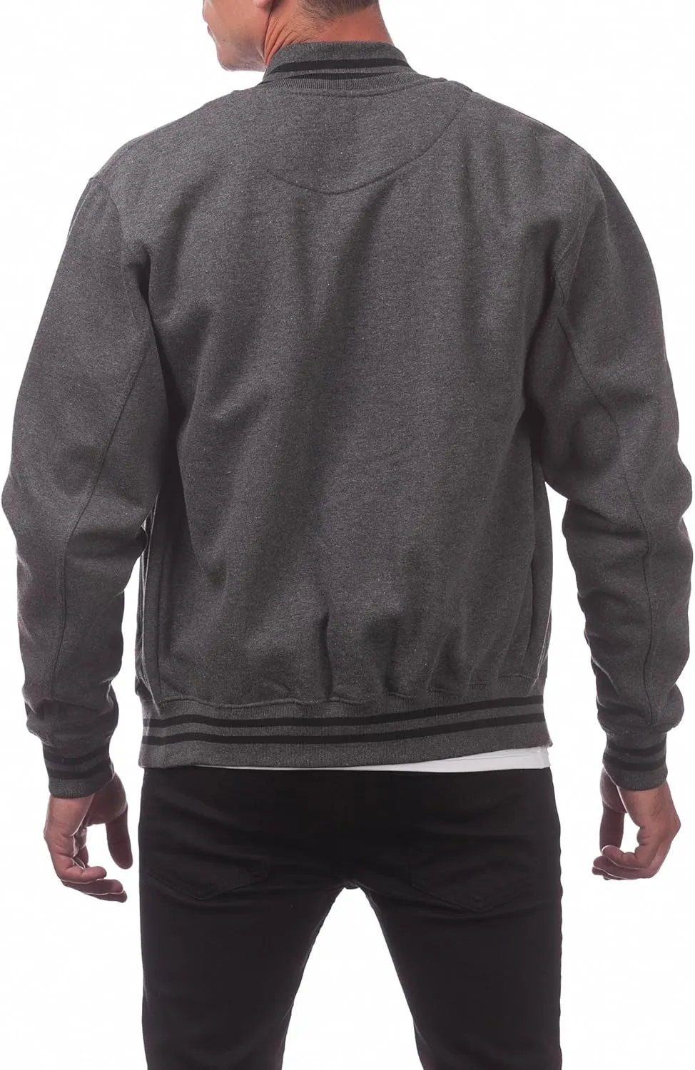 Pro Club Men's Varsity Fleece Baseball Jacket