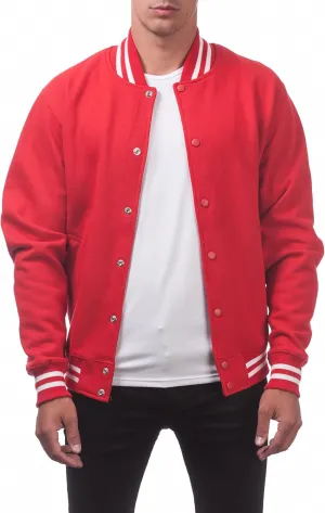 Pro Club Men's Varsity Fleece Baseball Jacket