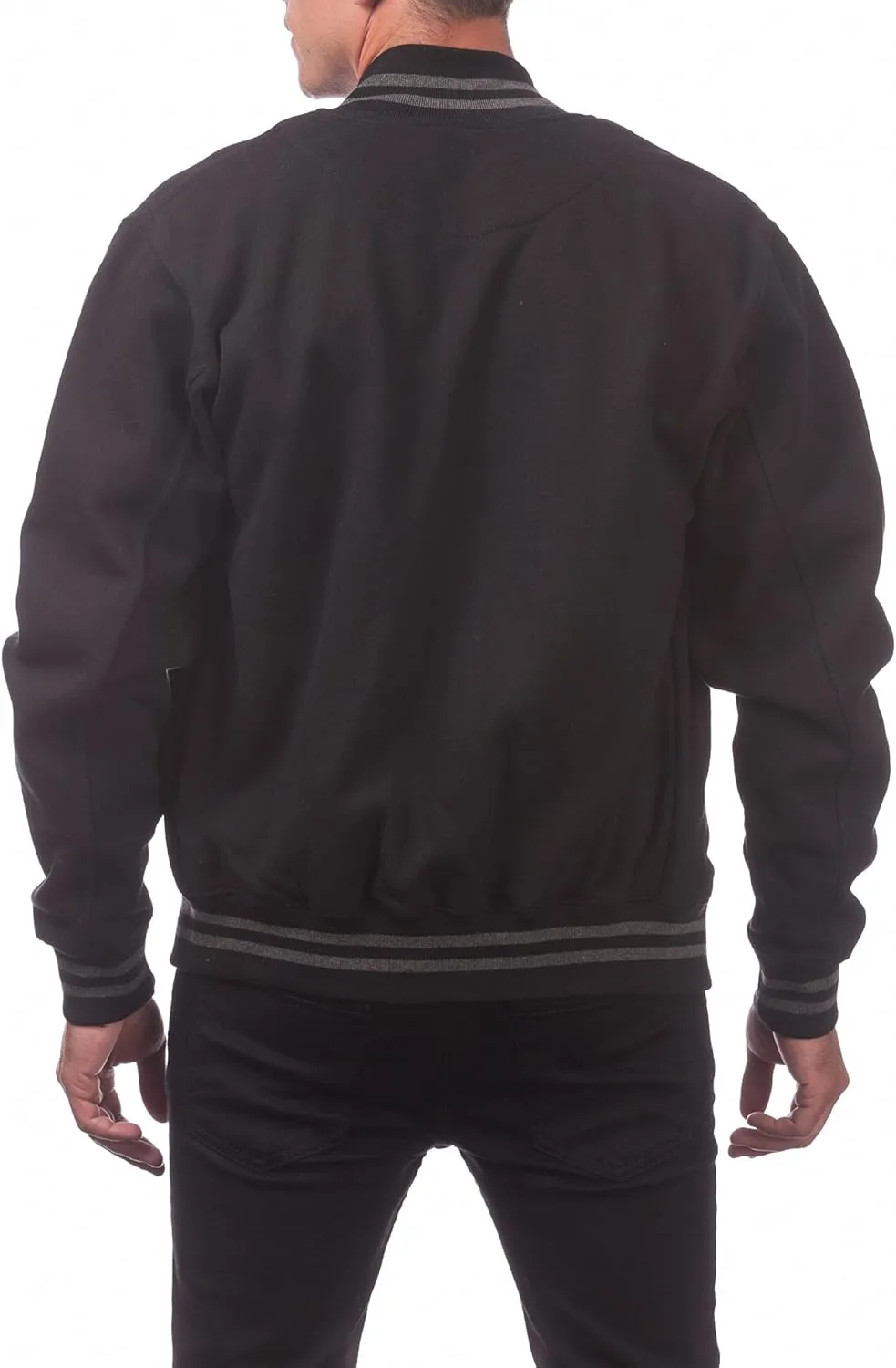 Pro Club Men's Varsity Fleece Baseball Jacket