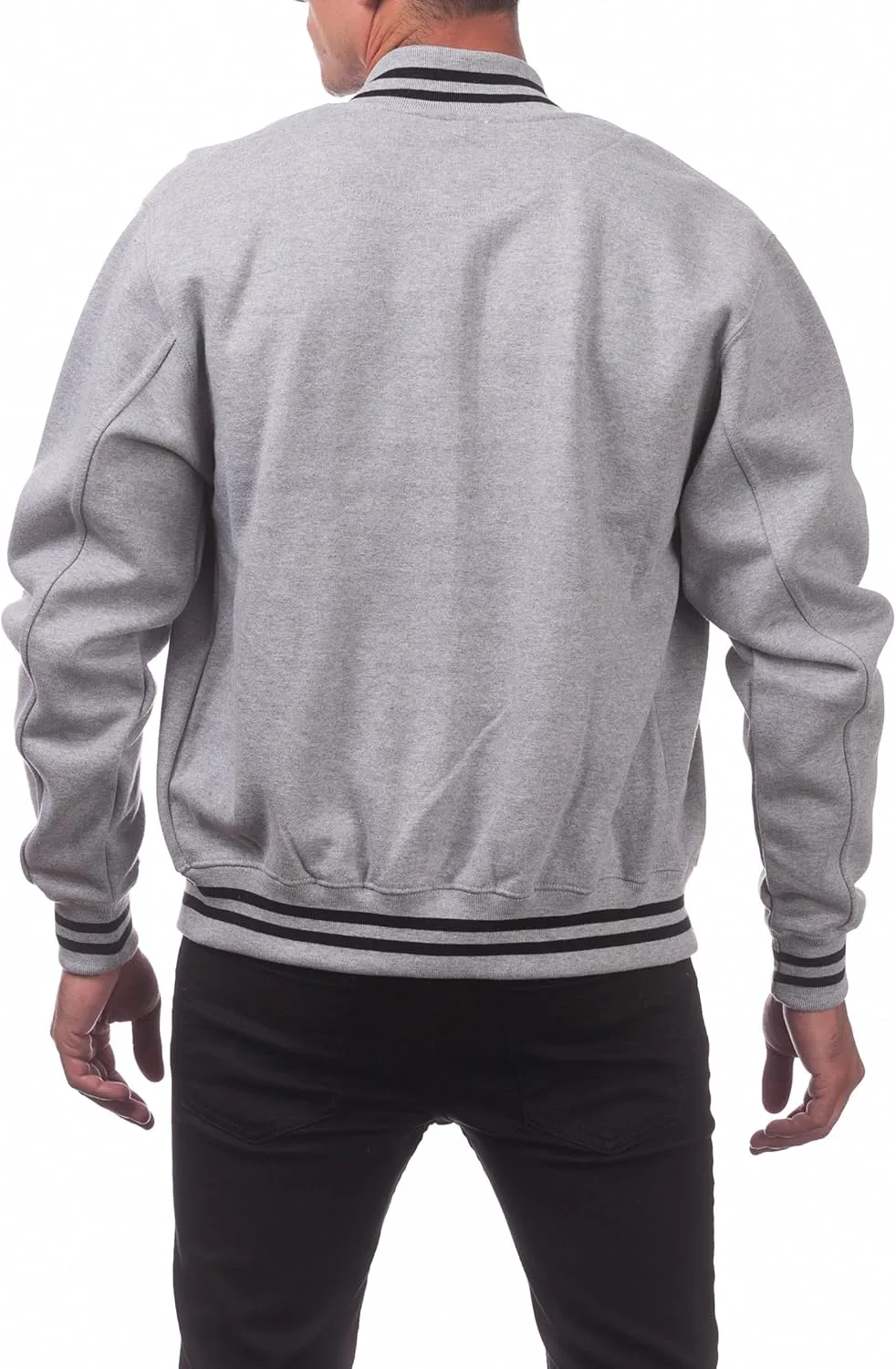 Pro Club Men's Varsity Fleece Baseball Jacket