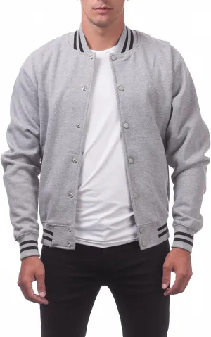 Pro Club Men's Varsity Fleece Baseball Jacket
