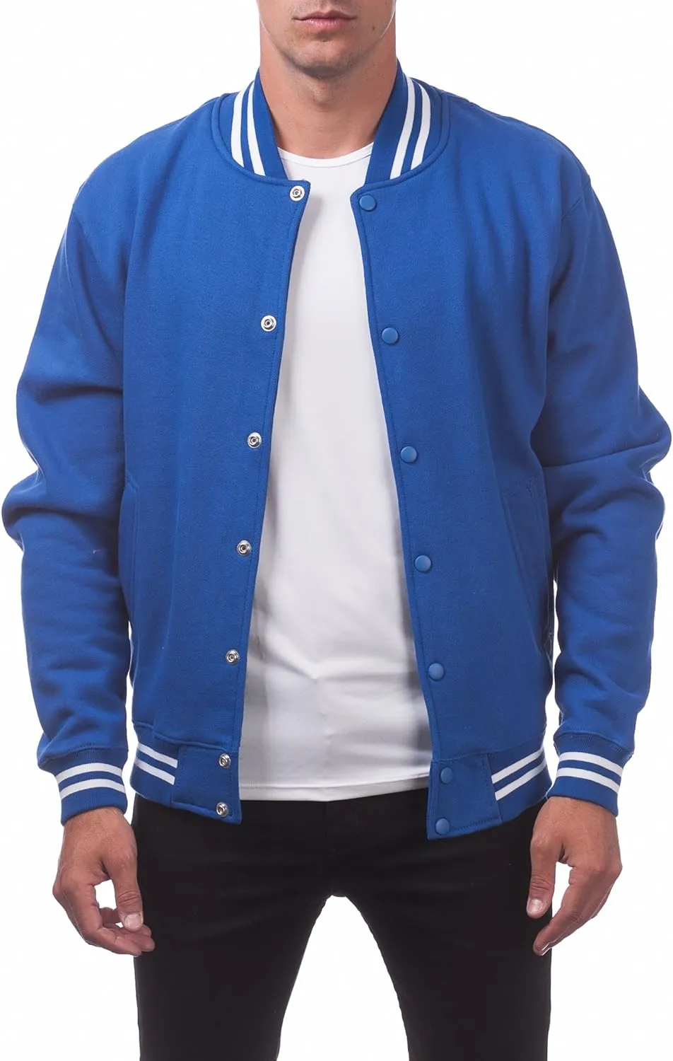 Pro Club Men's Varsity Fleece Baseball Jacket