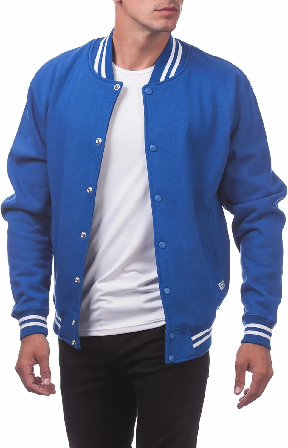 Pro Club Men's Varsity Fleece Baseball Jacket