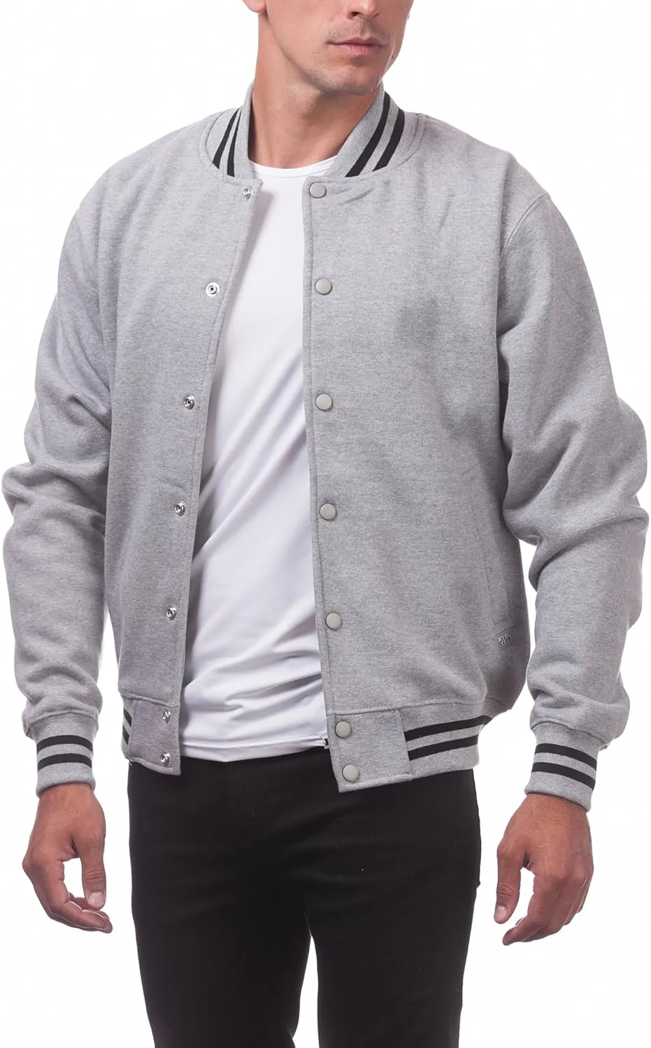 Pro Club Men's Varsity Fleece Baseball Jacket