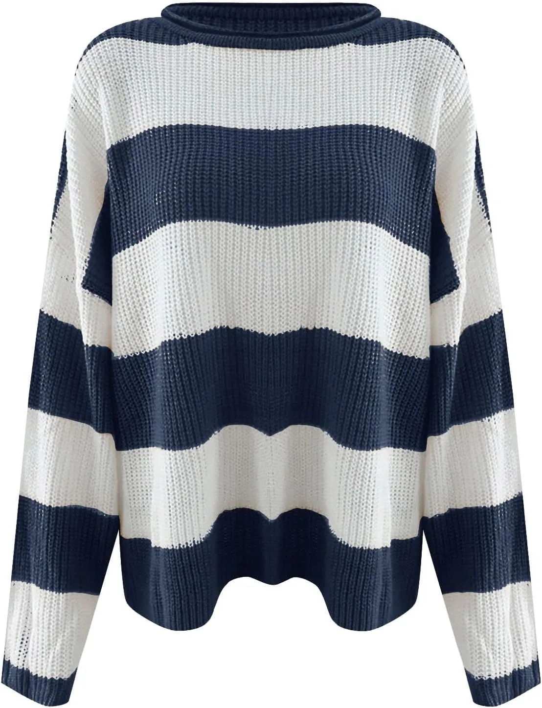 Pullover Sweaters for Women Cable Knit Color Block Sweater Crewneck Sweatshirt Long Sleeve Jumper Womens Fashion Top