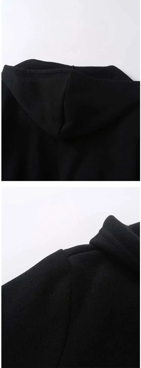 PUWEI Women's Casual Zip Up Drawstring Cropped Hoodie Hooded Crop Jacket Top with Pockets
