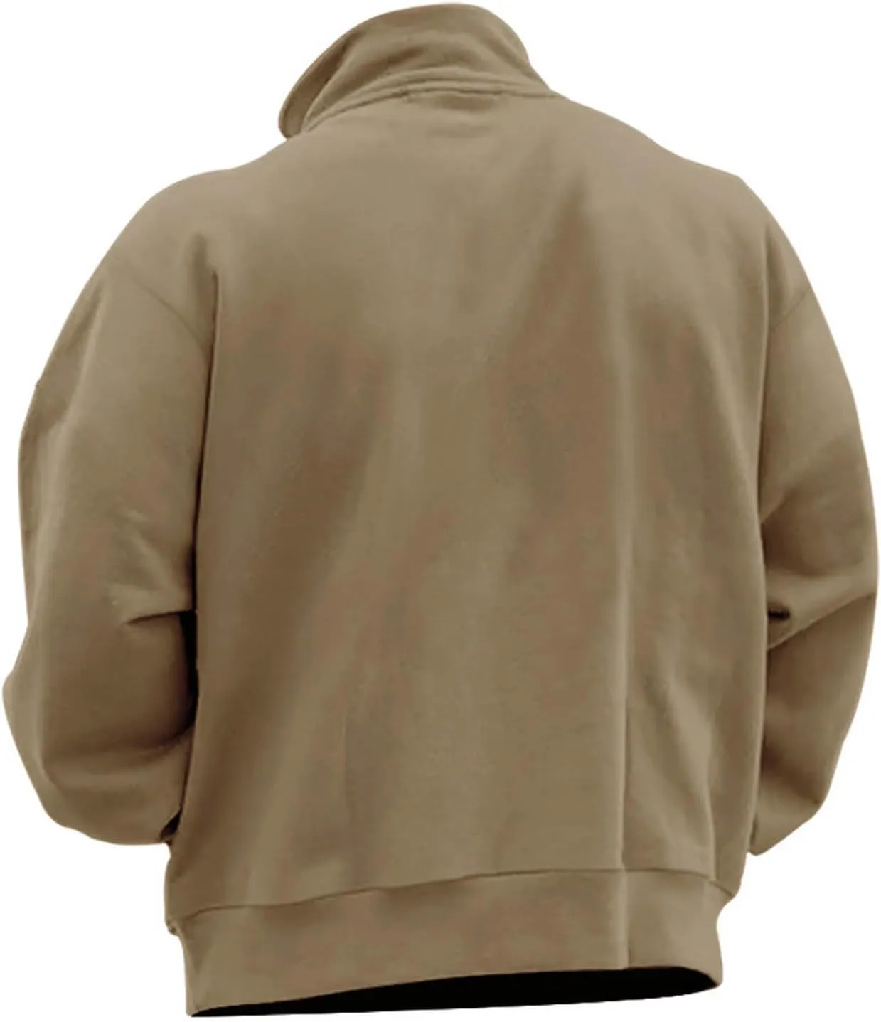Quarter Zip Pullover Men Plus Size Thermal Long Sleeve Mock Neck Sweatshirt Outdoor Tactical Hiking Casual Sweatshirt
