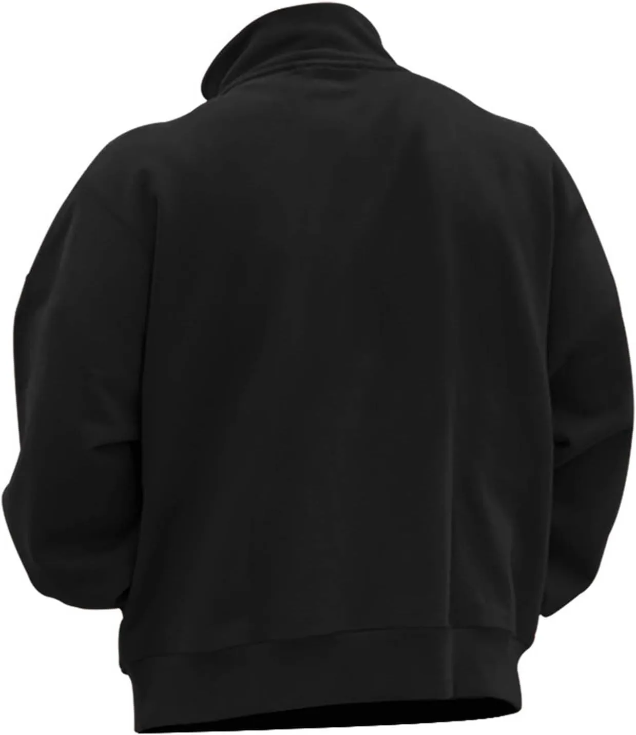 Quarter Zip Pullover Men Plus Size Thermal Long Sleeve Mock Neck Sweatshirt Outdoor Tactical Hiking Casual Sweatshirt