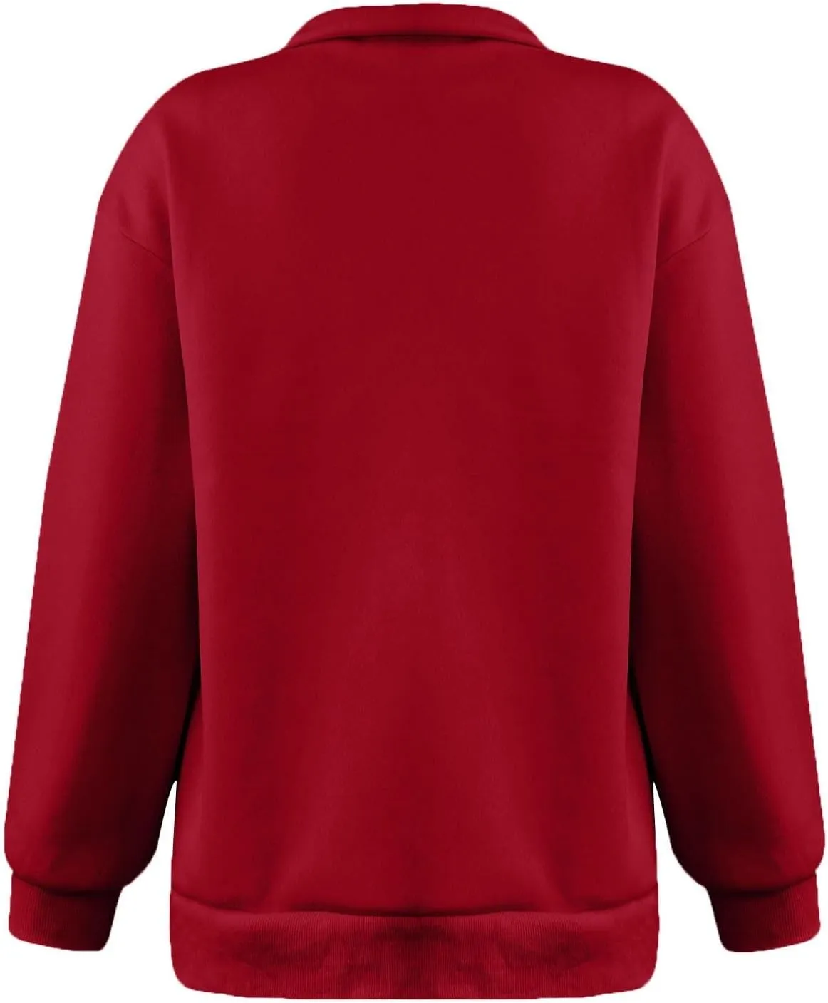 Quarter Zip Pullover Women Sweatshirts Half Zipper 2024 Oversized Long Sleeve Fall Fashion outfits Clothes