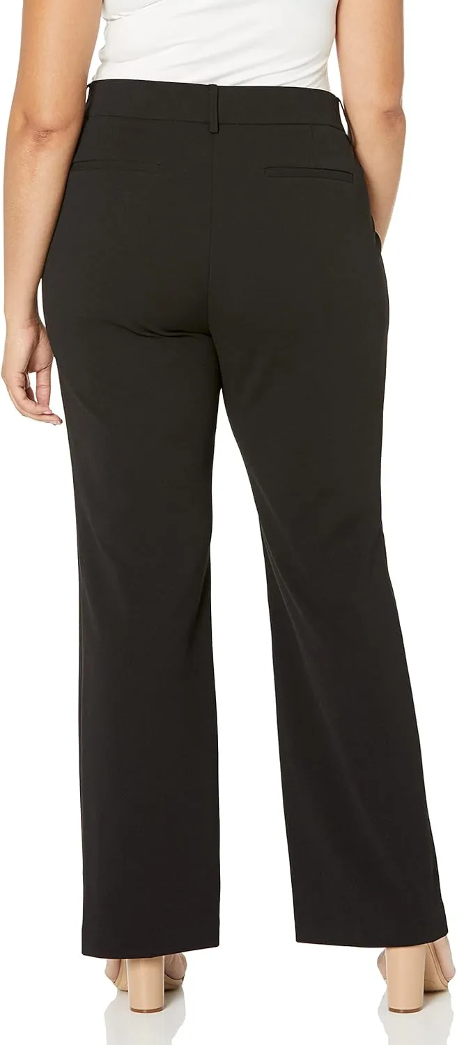 Rafaella Women's Plus Size Soft Stretch Crepe Modern Fit Pant