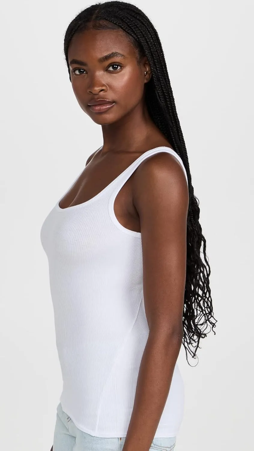 rag & bone Women's The Essential Rib Scoop Neck Tank