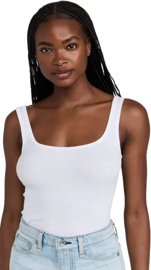 rag & bone Women's The Essential Rib Scoop Neck Tank