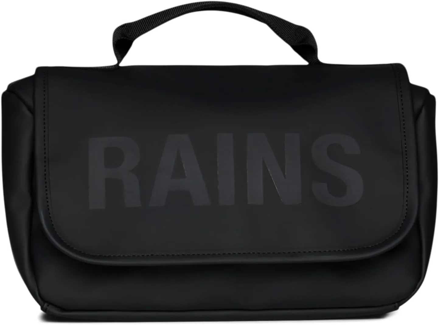 RAINS Texel Wash Bag - Large Toiletry Bag for Men and Women - Wash bag for Travel (Black)