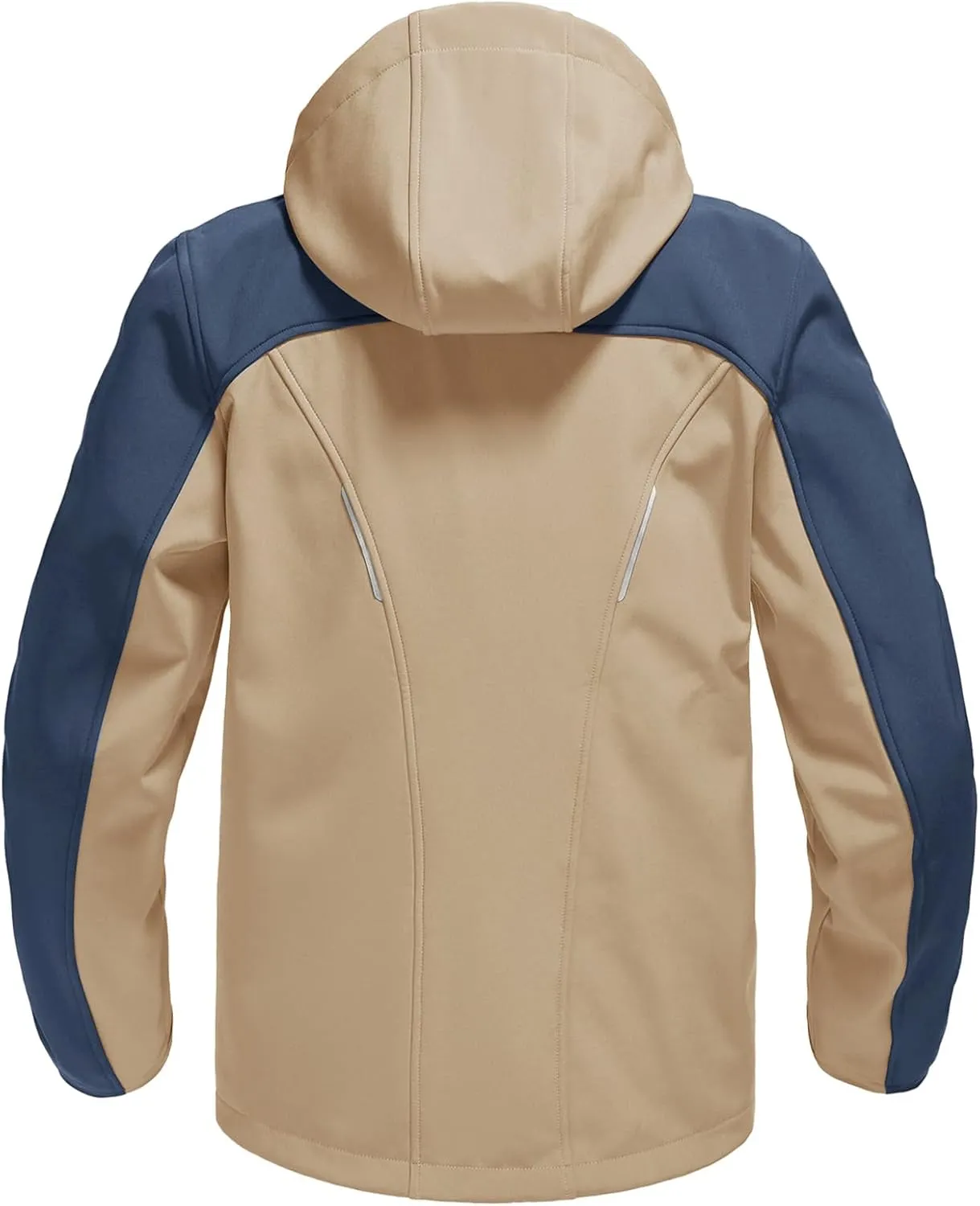 Rdruko Men's Soft Shell Jacket Fleece Lined Waterproof Lightweight Hiking Hooded Winter Jacket