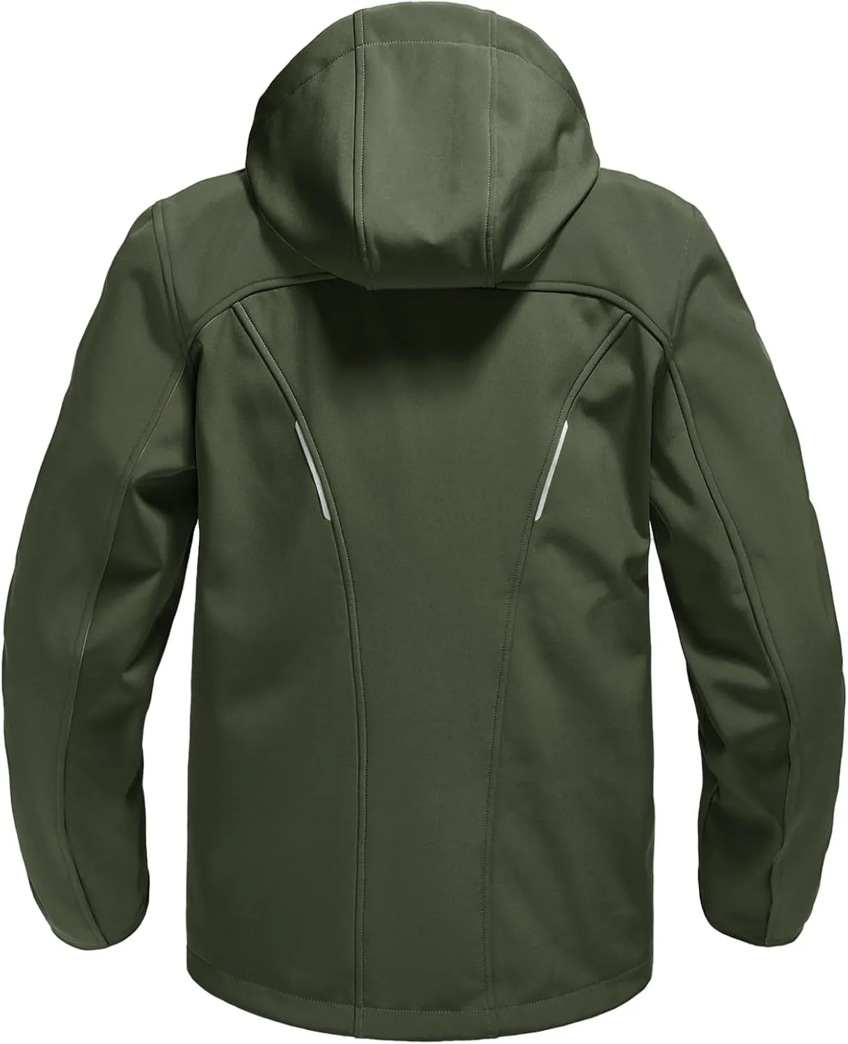 Rdruko Men's Soft Shell Jacket Fleece Lined Waterproof Lightweight Hiking Hooded Winter Jacket