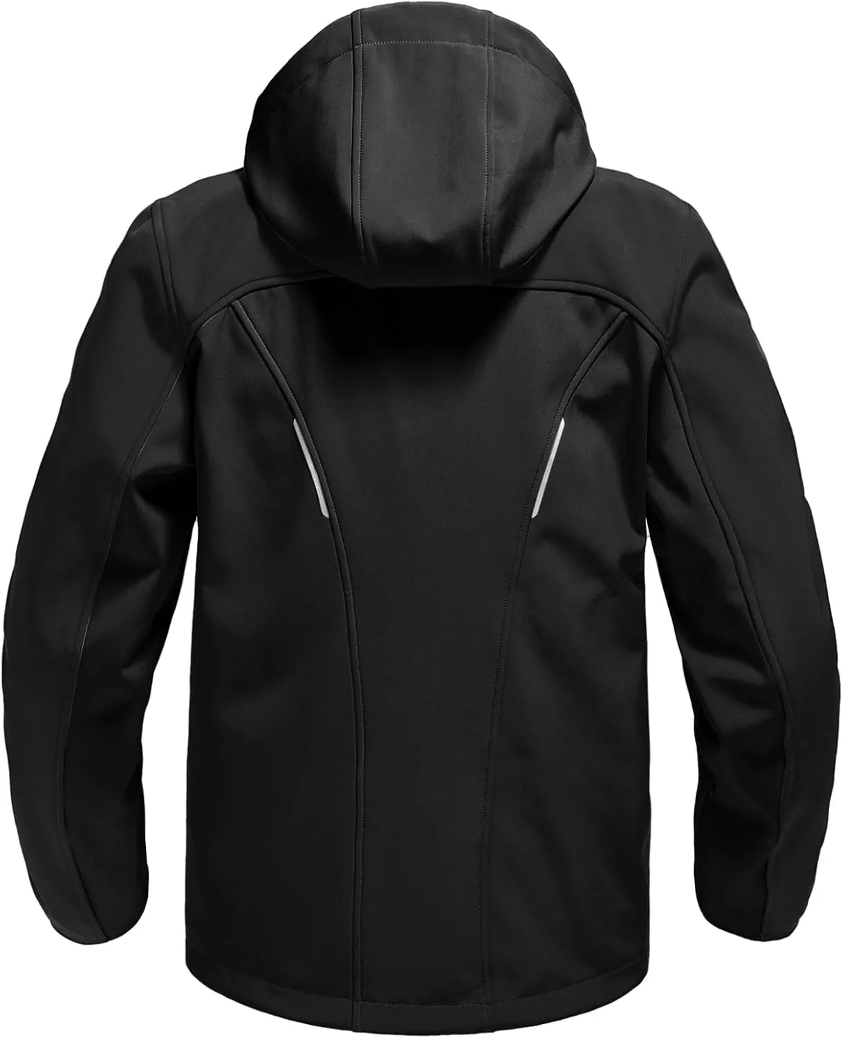 Rdruko Men's Soft Shell Jacket Fleece Lined Waterproof Lightweight Hiking Hooded Winter Jacket