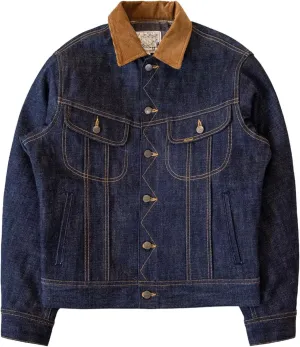 Red Tornado Blanket Lined Jean Jacket 18oz Selvedge Denim Cowboy Short Coat Men
