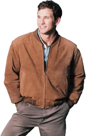 REED MEN'S BASEBALL SUEDE LEATHER JACKET (IMPORTED)