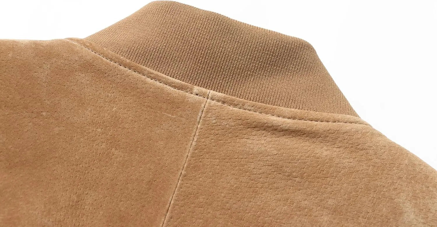 REED MEN'S BASEBALL SUEDE LEATHER JACKET (IMPORTED)