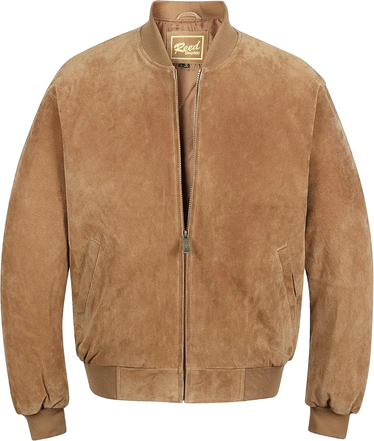 REED MEN'S BASEBALL SUEDE LEATHER JACKET (IMPORTED)