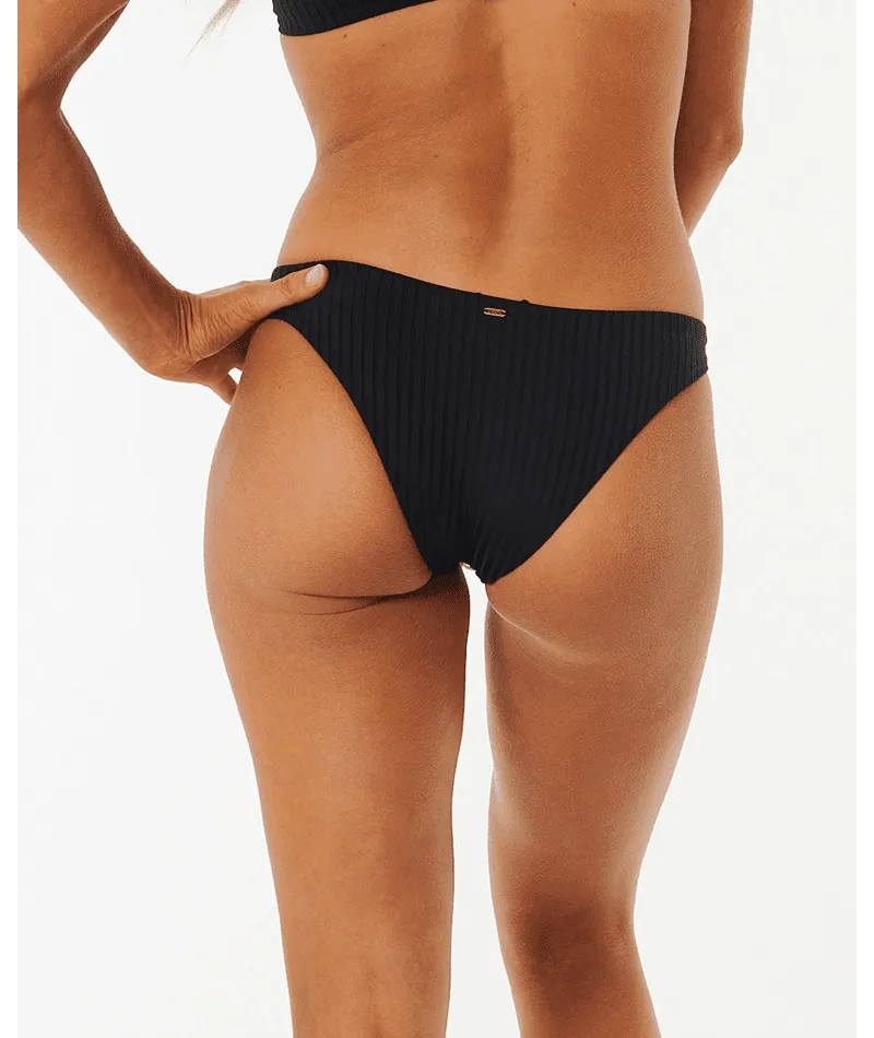 RIP CURL Women's Premium Surf Cheeky Bikini Bottom Black