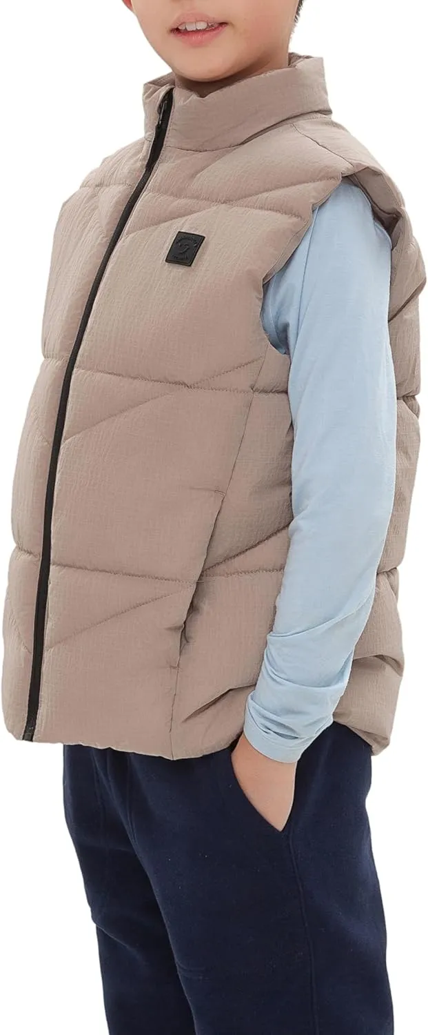 Rokka&Rolla Boys' Lightweight Water-Resistant Puffer Vest