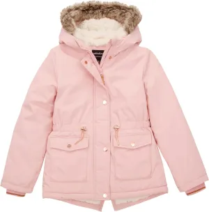 Rokka&Rolla Girls' Water-Resistant Sherpa Fleece Lined Puffer Jacket Winter Parka Coat