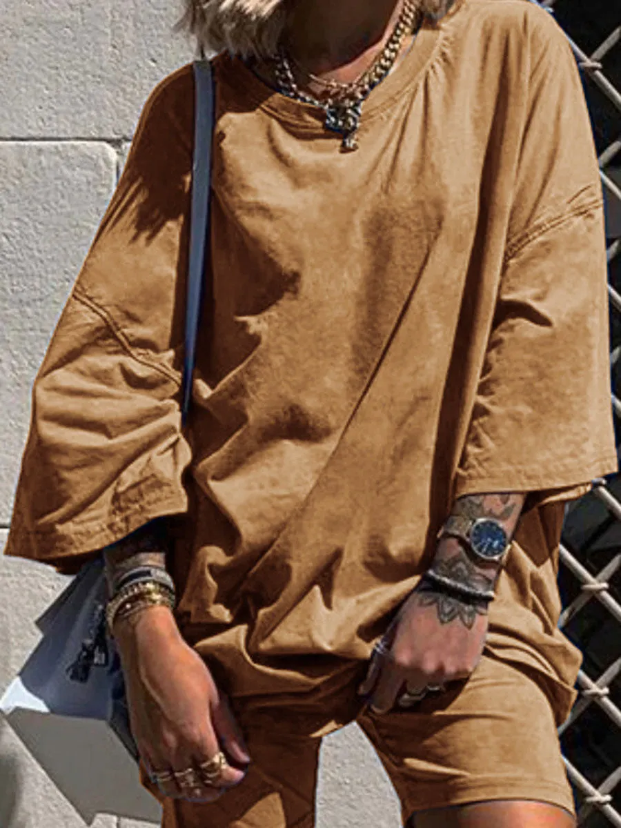 Round Neck Casual Long Sleeve Suits