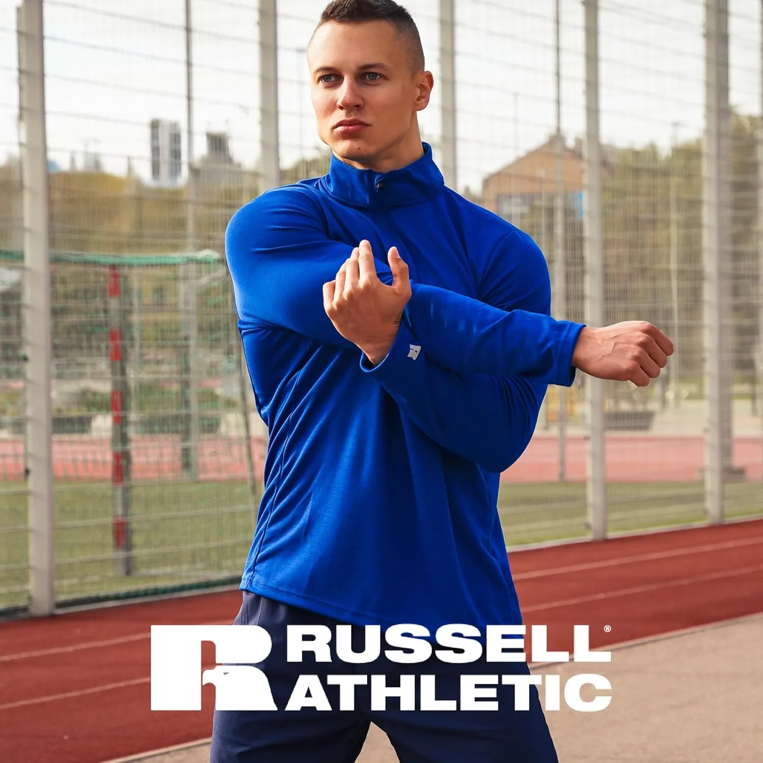 Russell Athletic Dri-power Lightweight 1/4 Zip Pullover Outerwear