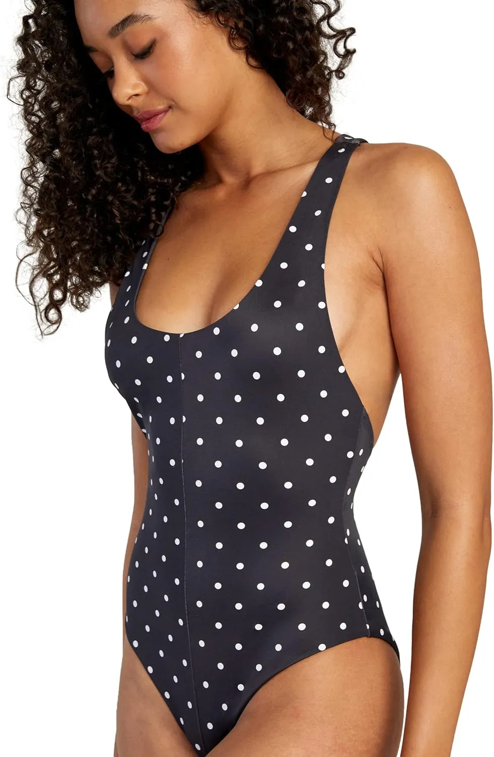 RVCA Women's Standard One Piece Racerback Medium Cut Swimsuit