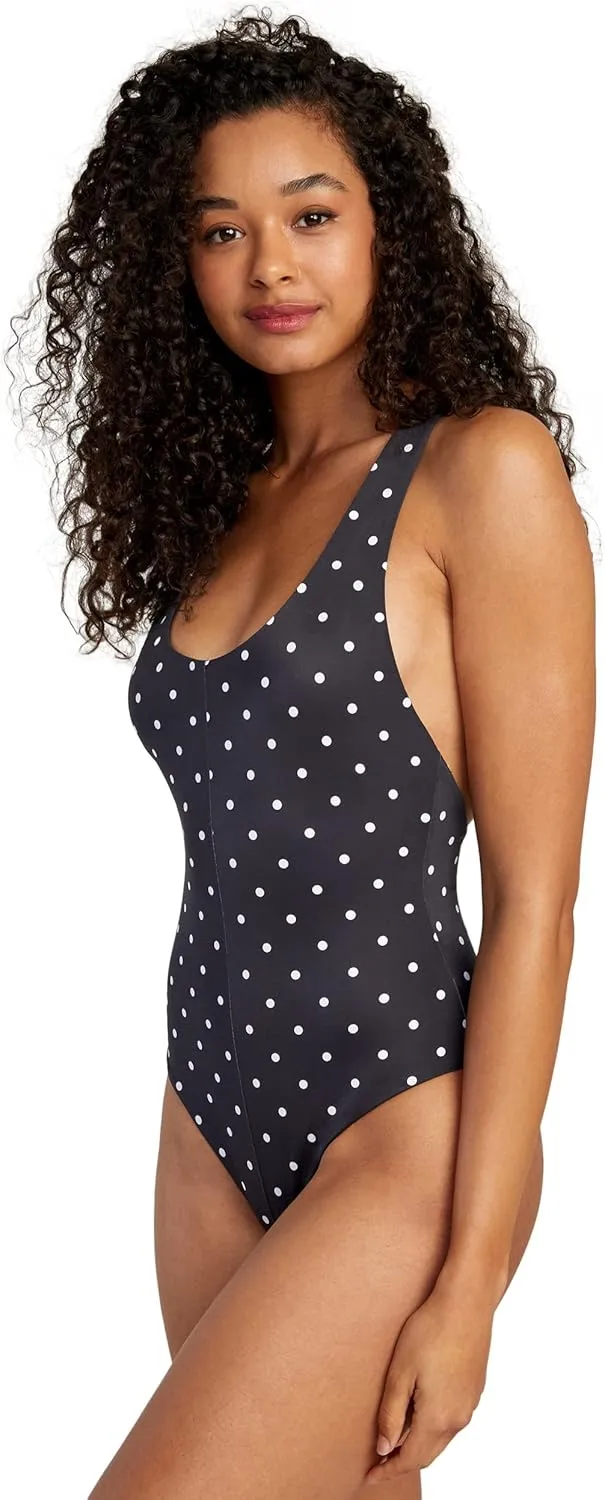 RVCA Women's Standard One Piece Racerback Medium Cut Swimsuit