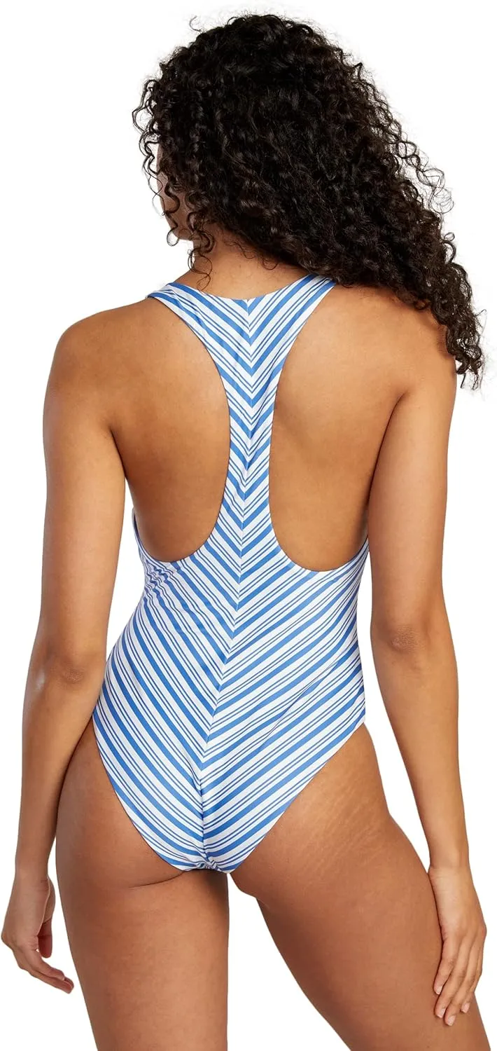 RVCA Women's Standard One Piece Racerback Medium Cut Swimsuit