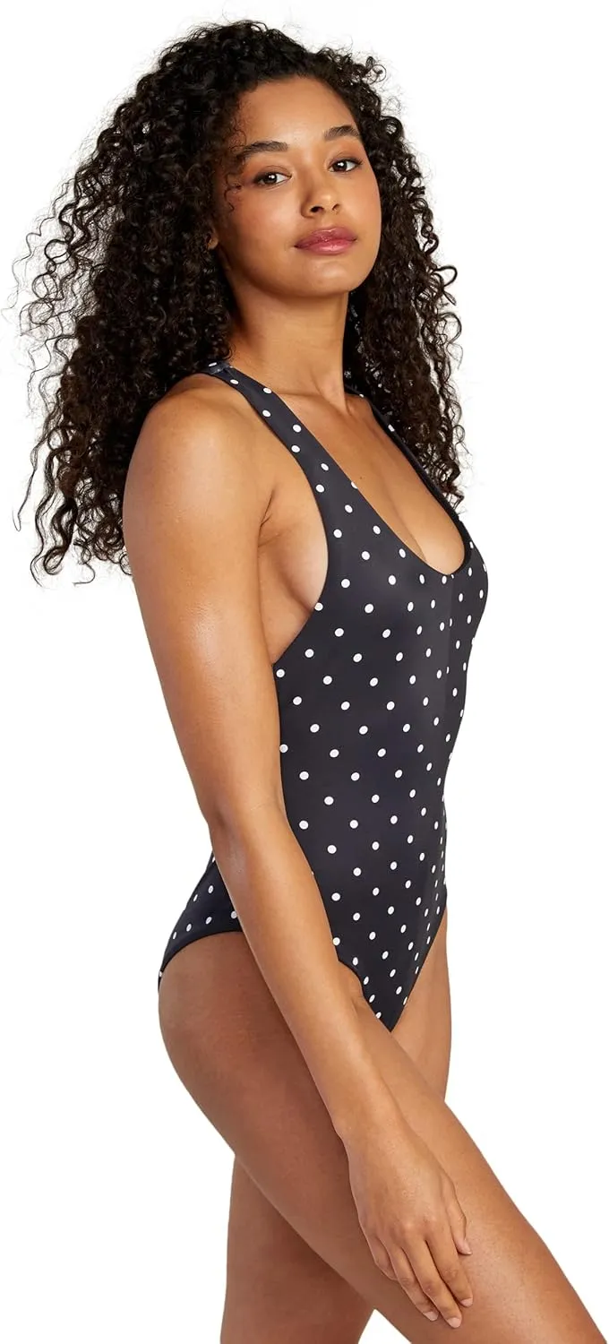 RVCA Women's Standard One Piece Racerback Medium Cut Swimsuit