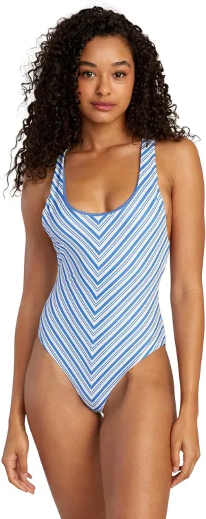 RVCA Women's Standard One Piece Racerback Medium Cut Swimsuit