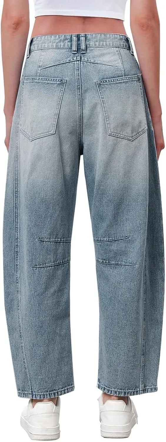 sdbrld Cargo Pants Women Adjustable Waist Multiple Pockets Relaxed Fit Straight Wide Leg Y2K Pants Trousers Y2K Fashion Jeans