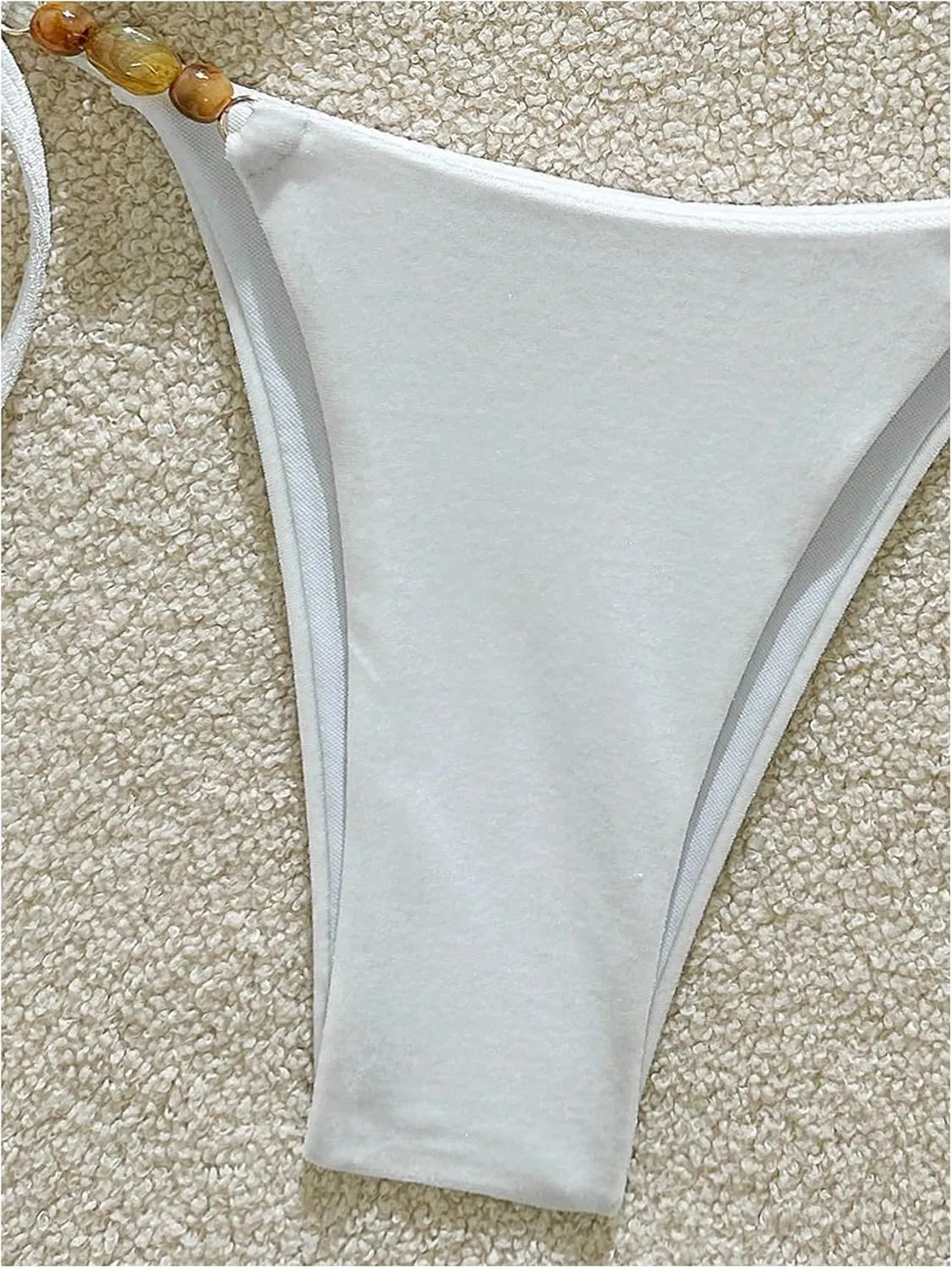SOLY HUX Women's Halter Triangle Bathing Suit String Bikini Set Tie Side Two Piece Swimsuit