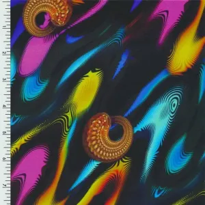SP-NP90008 Snails & Lava Printed Spandex