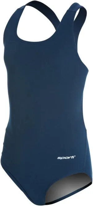 Sporti Solid Wide Strap One Piece Swimsuit Youth (22-28)
