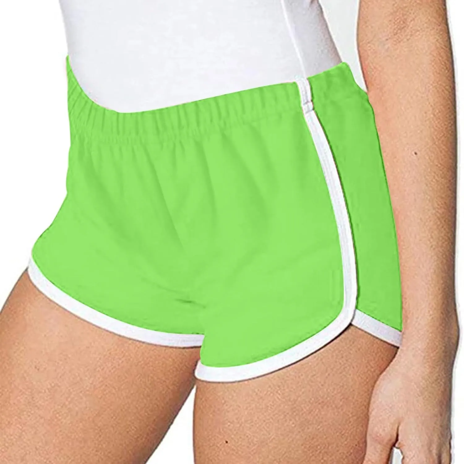Sports Shorts for Women Pack of 4 Casual Elastic Waist Gym Athletic Shorts Workout Running Yoga Lounge Shorts