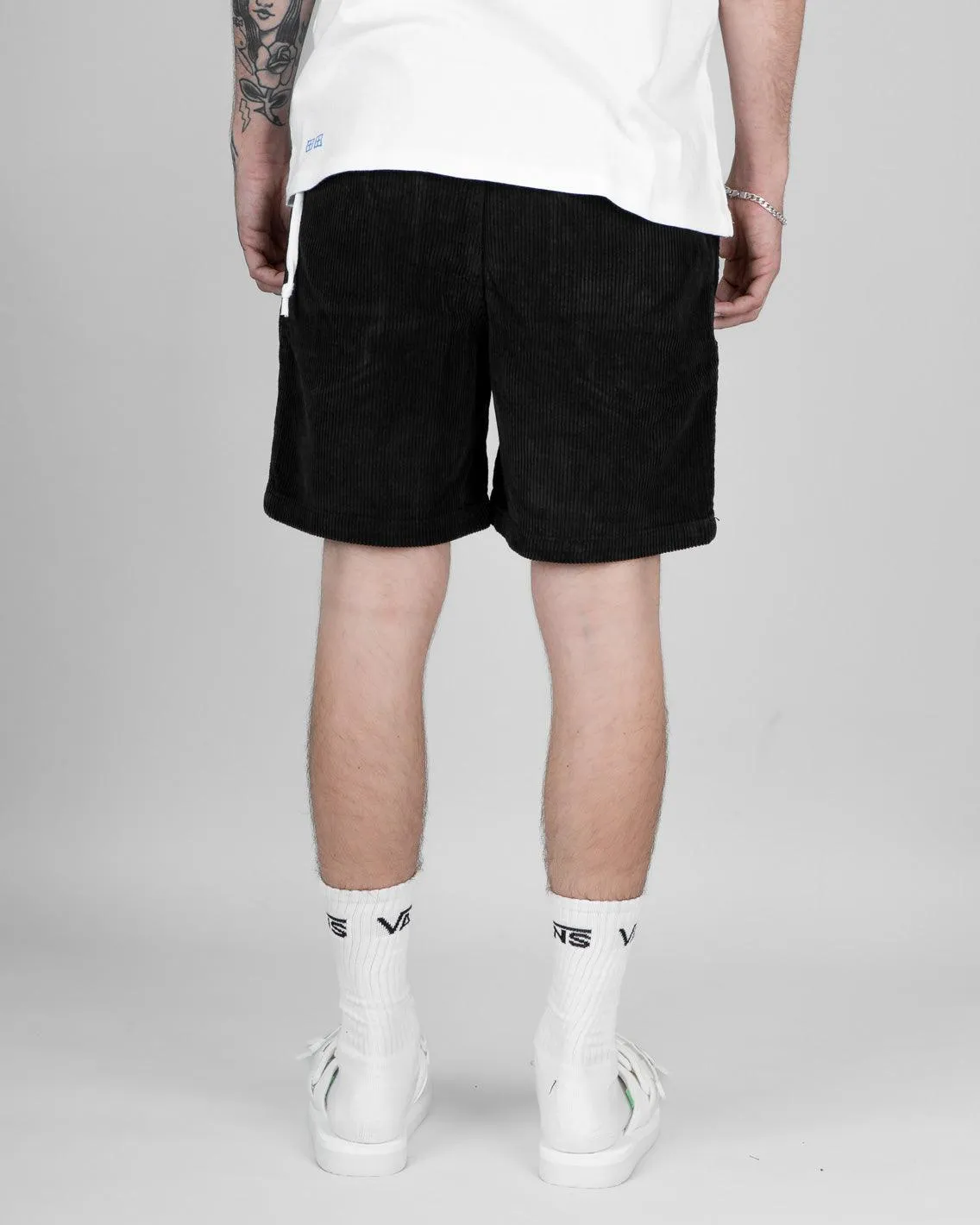 Stussy - Wide Wale Cord Beachshort - Black