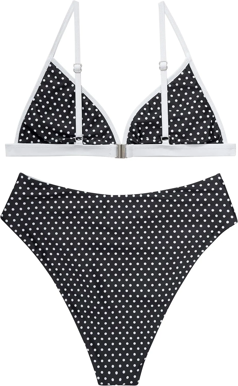 SUUKSESS Women Triangle High Cut Bikini Sets Sexy High Waisted 2 Piece Swimsuit