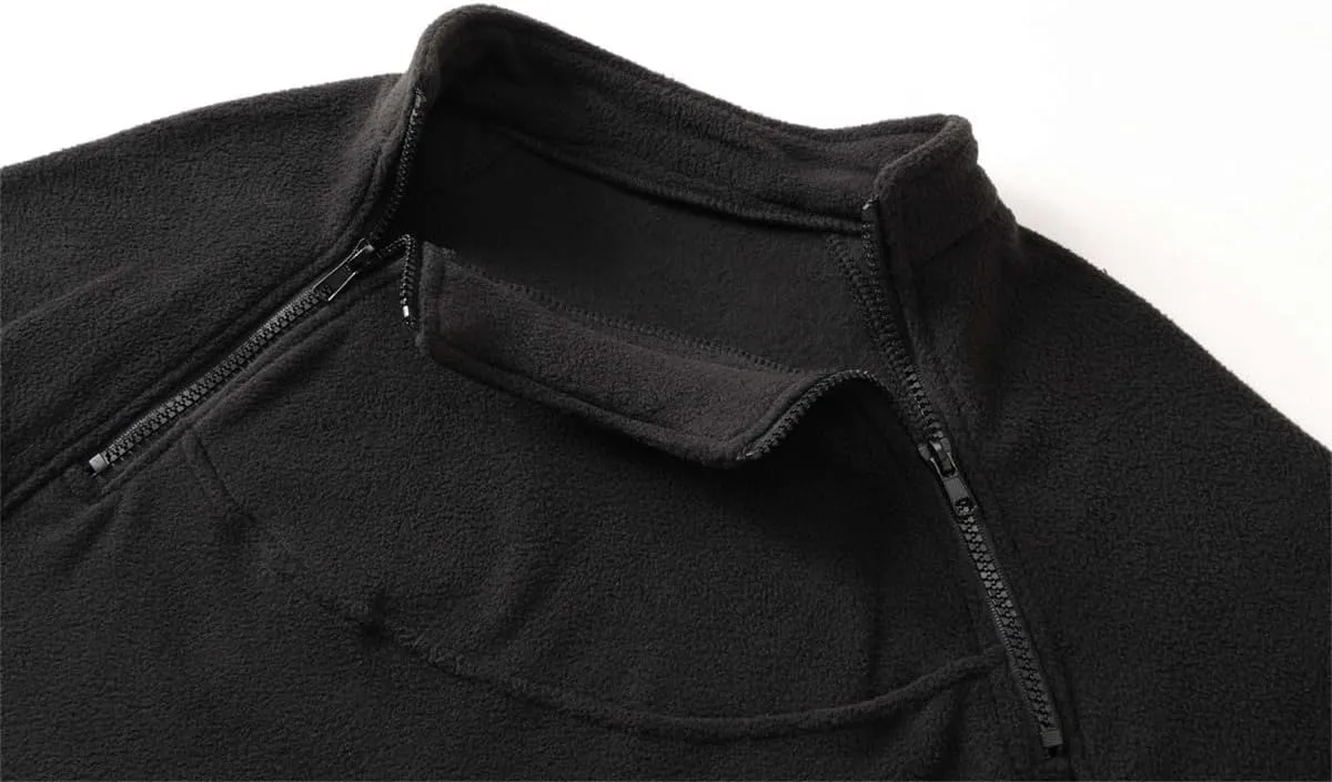 Sweatshirts for Men Tactical Crewneck Sweatshirt Oversized Pullover Shirt Long Sleeve Shirts Plain Tops Fall Trendy
