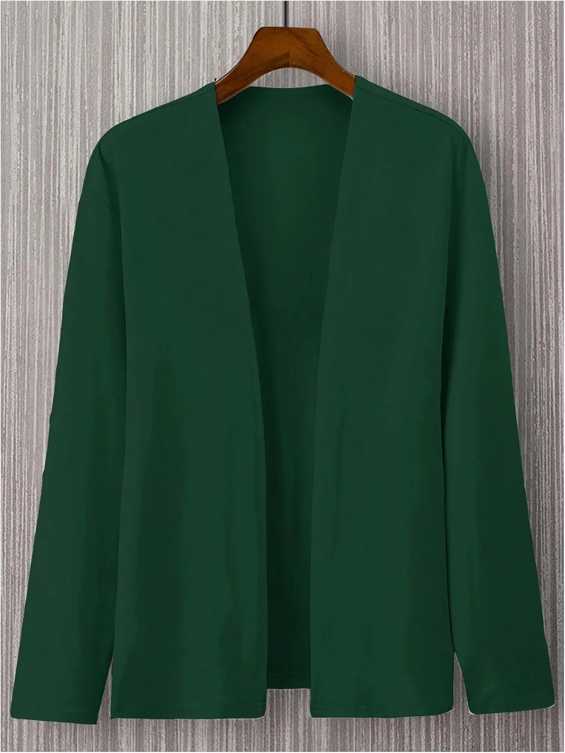 SweatyRocks Men's Cardigan Sweaters Lightweight Long Sleeve Open Front Cardigan Outwear