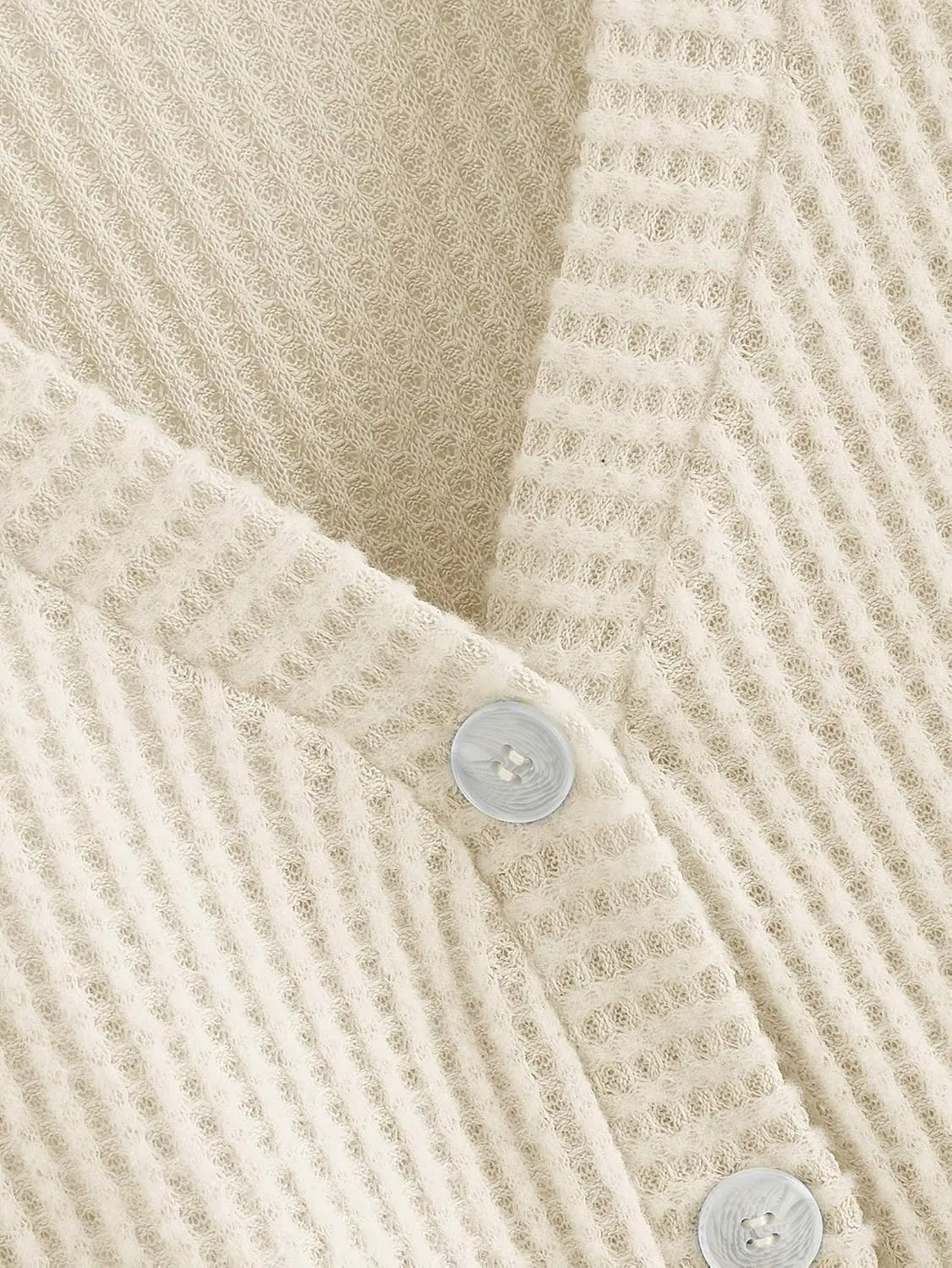 SweatyRocks Women's Long Sleeve Button Front V Neck Soft Knit Cardigan Sweaters