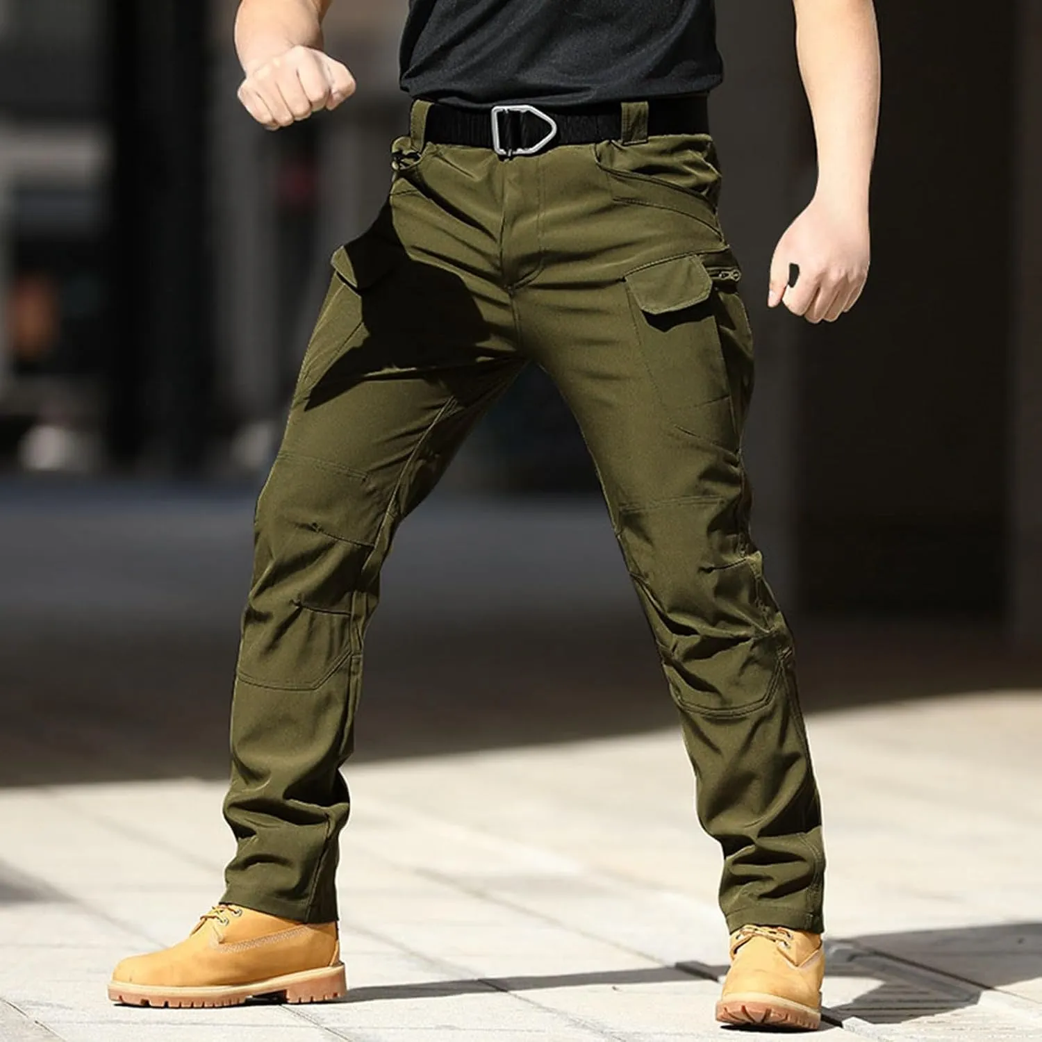 Tactical Cargo Pants for Men Ripstop Water Resistant Hiking Pants Stretch Lightweight Work Pant with Multi Pockets