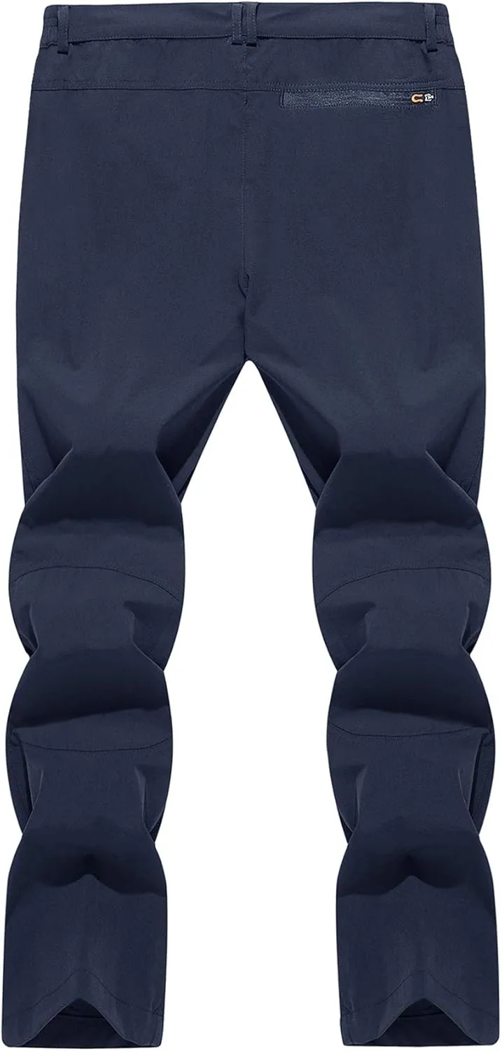 TACVASEN Men's Water Resistant Hiking Pants All Seasons Quick Dry Working Cargo Pants